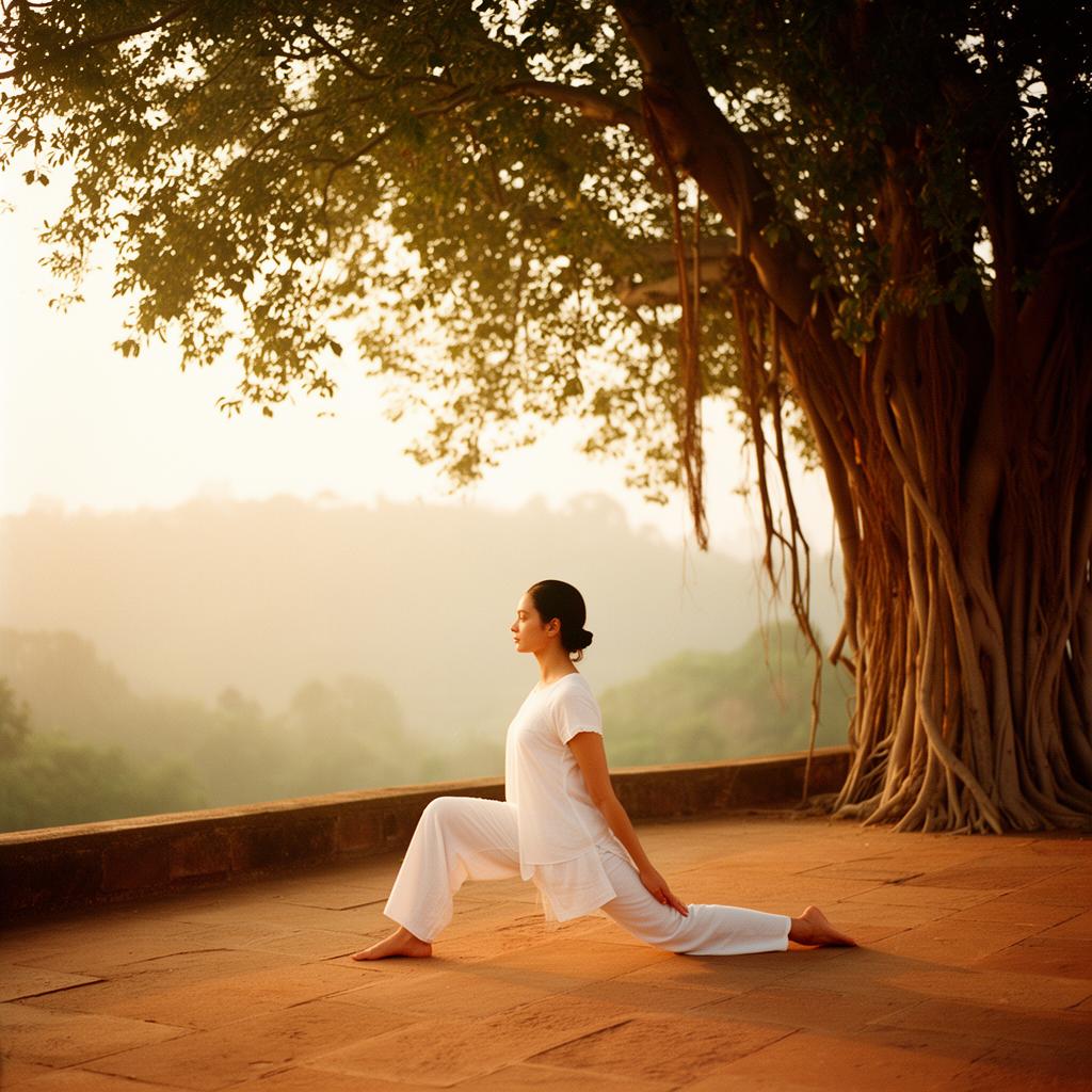 Hero — teacher in Surya Namaskar pose (image or video)